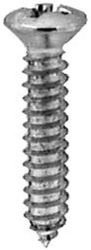 PHIL OVAL HEAD SCREW, #8 X 1" CHROME